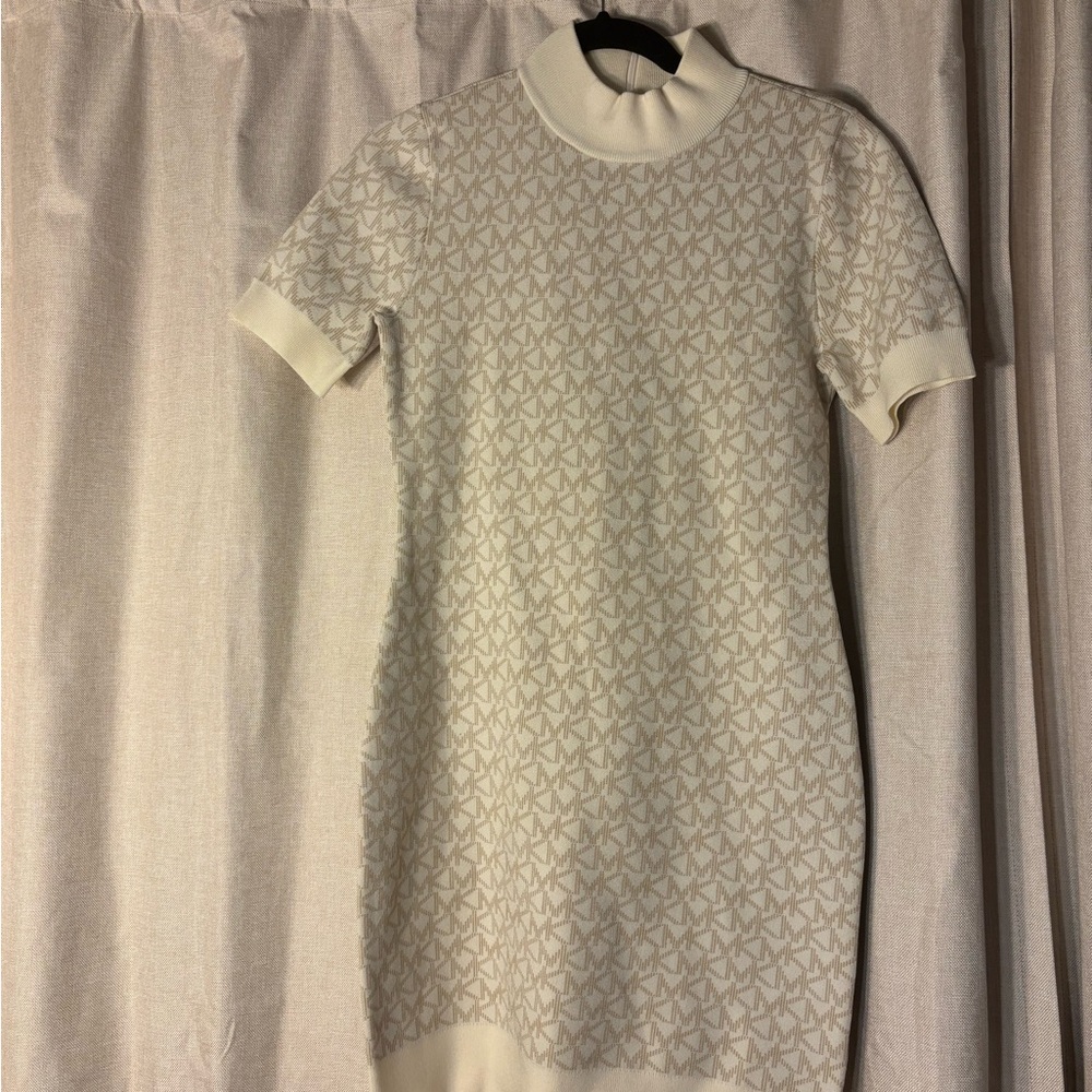 MICHAEL Michael Kors Beige Patterned Dress